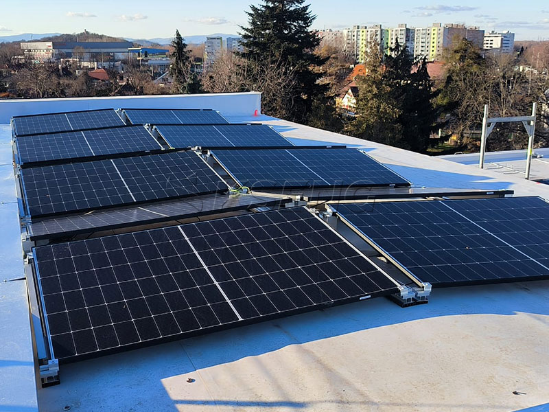 Gewerbliche Flachdach-Solarpanel-Montagestruktur