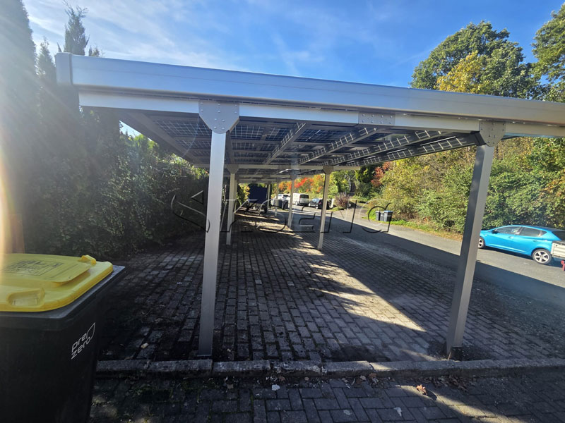 Aluminium-PV-Carport-Montagekomponenten f&uuml;r ein Parkprojekt mit mehreren Fahrzeugen