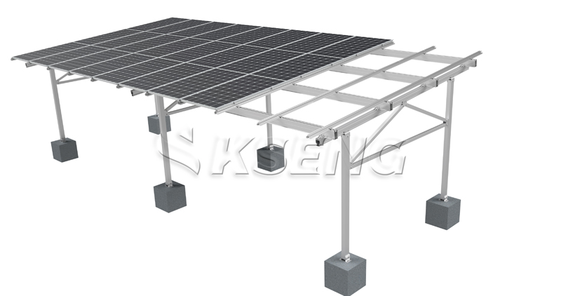 Kseng-Aluminium-Solar-Parkdach-mit-Photovoltaik-Modulen