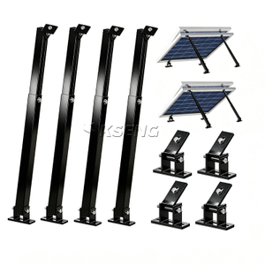 KSENG Aluminium-Solarhalterungen, verstellbare vordere und hintere Beinhalterung (10–15&deg;, 15–30&deg;, 30–60&deg; Winkelbereich)