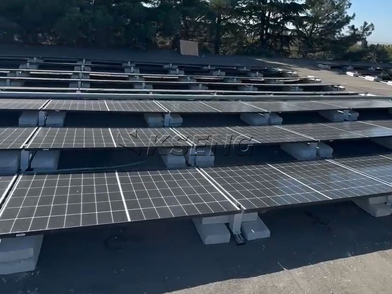 Gewerbliches Solardach-Montagesystem f&uuml;r Flachbetond&auml;cher