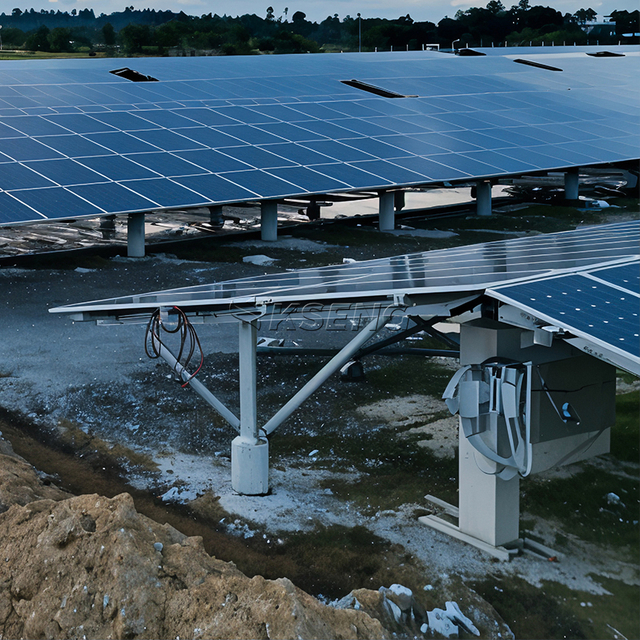 Feuerverzinktes Stahlpfahl-Boden-Solar-Montagesystem in Ost-West-Anordnung