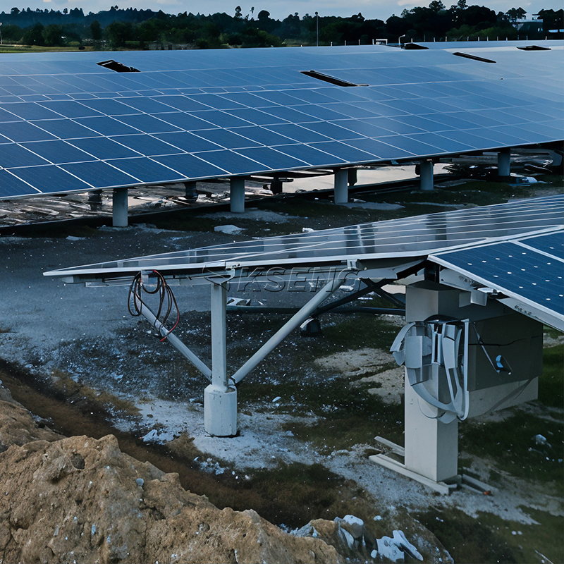 Feuerverzinktes Stahlpfahl-Boden-Solar-Montagesystem in Ost-West-Anordnung