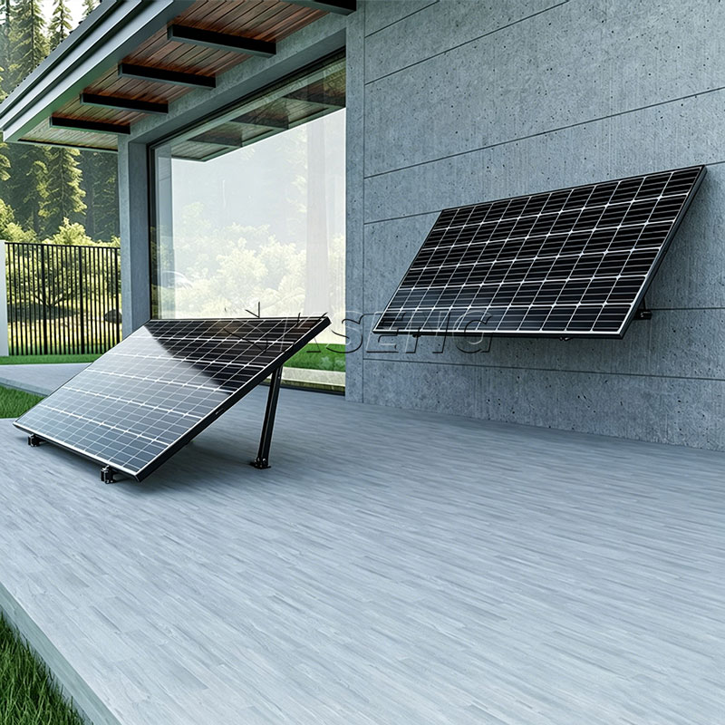 KSENG Aluminium-Solarhalterungen, verstellbare vordere und hintere Beinhalterung (10–15&deg;, 15–30&deg;, 30–60&deg; Winkelbereich)
