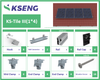 Kseng R061 Ziegeldach-Solarmontagesystem mit HA-1101 Dachhaken