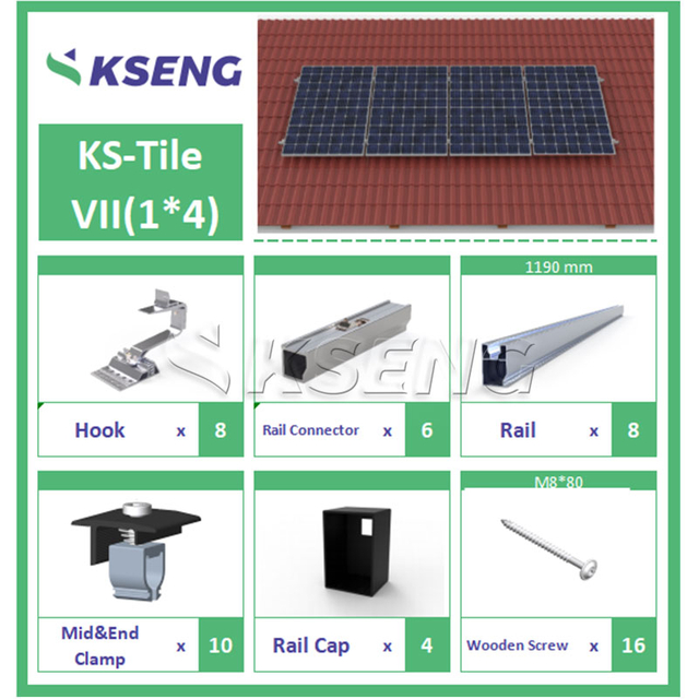 Kseng R121 Ziegeldach-Solarmontagesystem