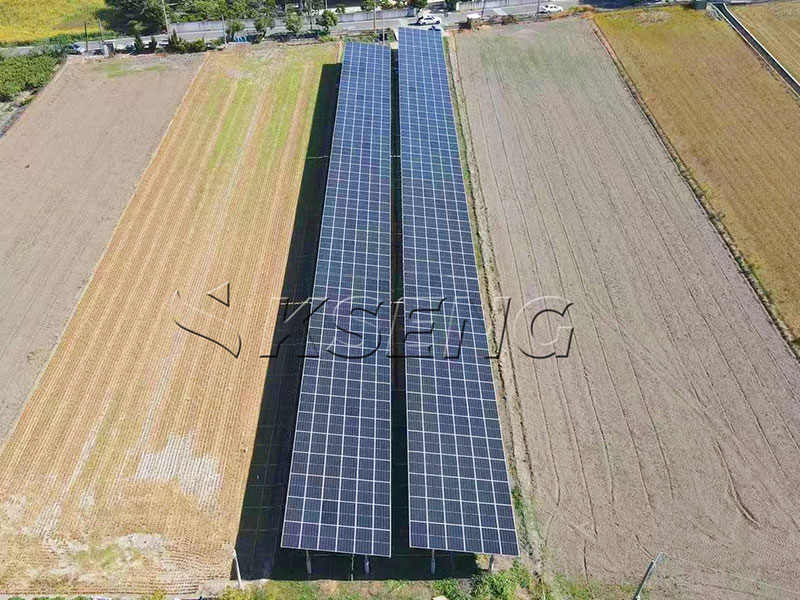 Carbon-Steel-Ground-Solar-Mounting-Structure-by-Kseng-Energy