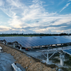 Feuerverzinktes Stahlpfahl-Boden-Solar-Montagesystem in Ost-West-Anordnung