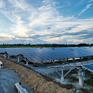 Feuerverzinktes Stahlpfahl-Boden-Solar-Montagesystem in Ost-West-Anordnung